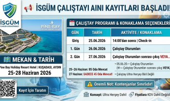 İSGÜM ÇALIŞTAYI KAYITLARI BAŞLADI!